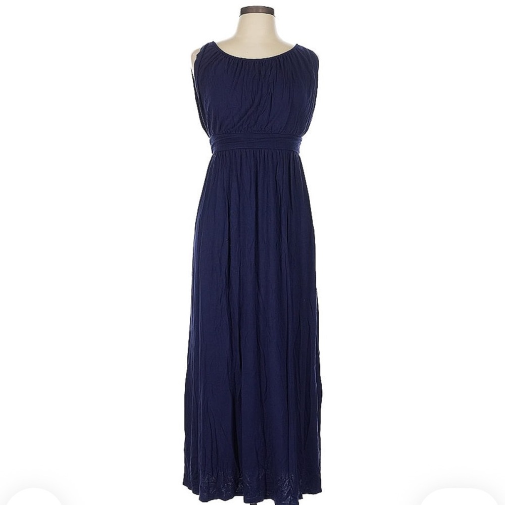 Elegant Navy Blue Maxi Dress